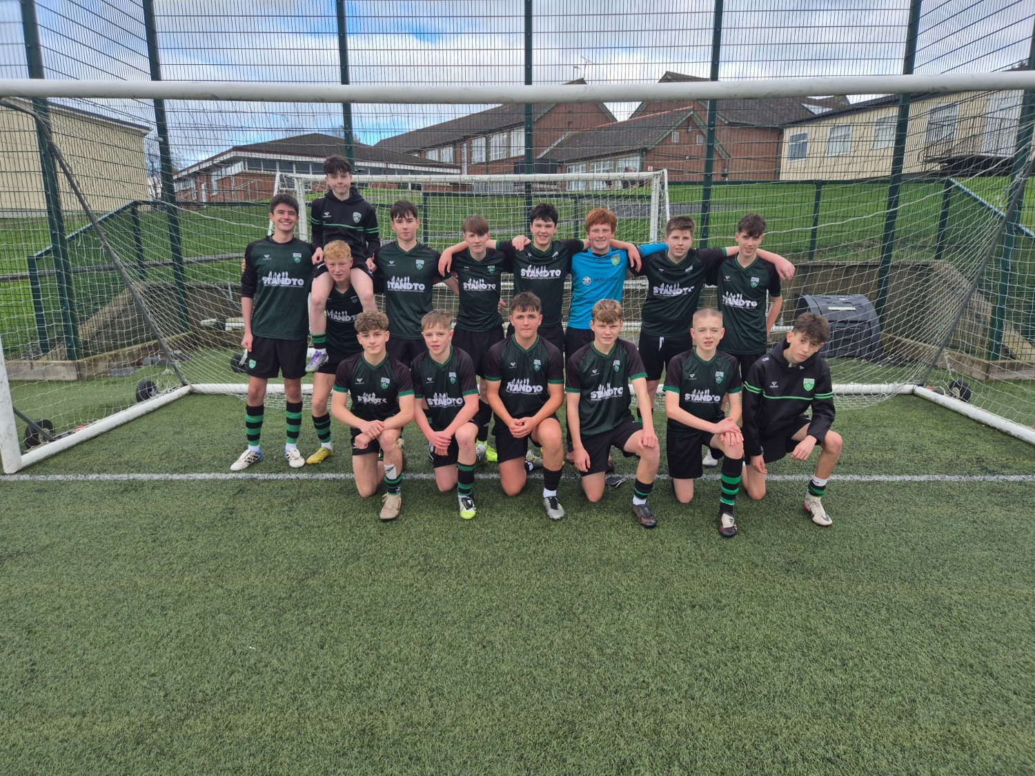 U16 Football team start with a win