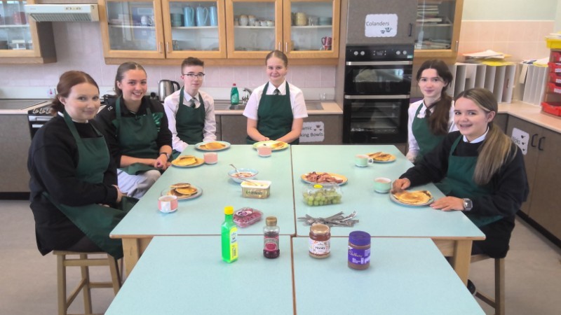 Pancake Tuesday treat for Year 11 Class